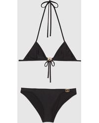 Gucci - Bikini En Jersey Stretch À Motif Gg, Taille - Lyst