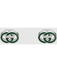 Gucci - Gemelli Interlocking Smaltati - Lyst