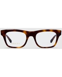 Gucci - Rectangular Optical Frame - Lyst