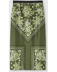 Gucci - Rock Aus Seidentwill Mit Print, Größe - Lyst