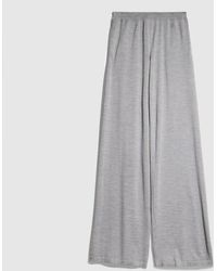 Gucci - Silk Wool Leisure Pants With Embroidery - Lyst