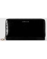 Gucci - Zip Around Wallet With Bamboo - Lyst