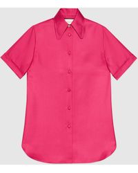 Gucci Bluse aus Seide - Pink