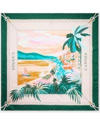 Gucci - Printed 'Cannes' Silk Carré - Lyst