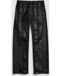 Gucci - Printed Cotton Denim Pants - Lyst