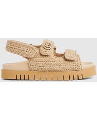Gucci - Sandal With Double G - Lyst