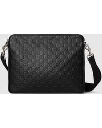 Gucci - Gg Emblem Crossbody Bag Medium - Lyst