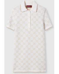 Gucci - Vestido De Jacquard De Cashmere Y Lana Con Gg, Talla - Lyst