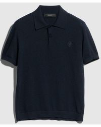 Gucci - Knit Cashmere Polo Shirt With Embroidery - Lyst