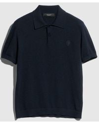Gucci - Knit Cashmere Polo Shirt With Embroidery - Lyst