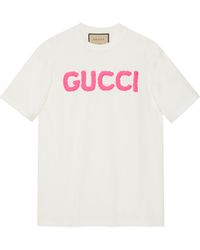 Gucci - Cotton Jersey Short Sleeved T-shirt - Lyst
