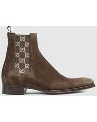 Gucci - Worn-Out Effect Ankle Boot - Lyst