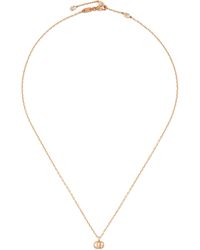 Gucci GG Running Necklace in Metallic | Lyst