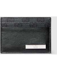 Gucci - Card Case With Metal Tag - Lyst
