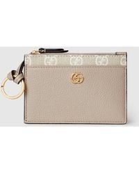 Gucci - Bi-Color Gg Marmont Zip Key Pouch, Leather - Lyst