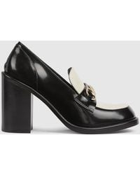 Gucci - Mocasín Con Tacón Y Horsebit Para Mujer, Talla - Lyst