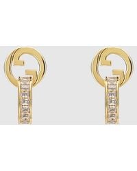 Gucci - Blondie Intertwined Crystal Earrings - Lyst