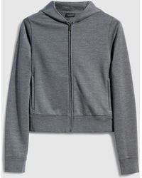 Gucci - Cotton Silk Jersey Sweatshirt With Zip - Lyst