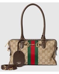 Gucci - Borsetto Medium Boston Bag, Gg Canvas - Lyst