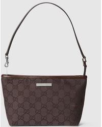 Gucci - Pouch Piccola Con Cinturino E Targhetta - Lyst