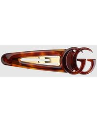Gucci - Hair Clip With Double G, Resin - Lyst