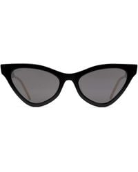 Gucci Sonnenbrille in Katzenaugenform aus Azetat - Schwarz