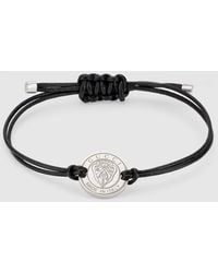 Gucci - Bracelet En Cordon De Cuir Avec Charme Crest - Lyst