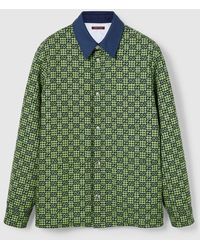 Gucci - Gg Gingham Cotton Wool Jacket - Lyst