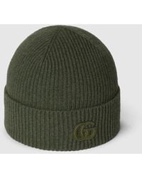 Gucci - Mütze Aus Kaschmir Mit Patch, Größe - Lyst