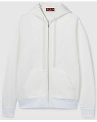 Gucci - Embossed Gg Technical Jersey Zip Jacket - Lyst