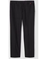 Gucci - Pantalon En Toile De Coton Avec Détail Bande Web, Taille - Lyst