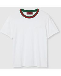 Gucci - Web T-Shirt - Lyst