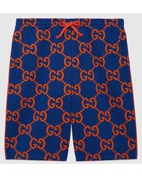 Gucci - GG Cotton Jacquard Shorts - Lyst