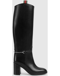 Gucci - Boot With Slim Horsebit - Lyst