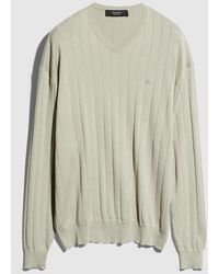 Gucci - Ribbed Silk Cotton Sweater - Lyst