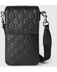 Gucci GG Iphone 15 Pro Case With Wallet in Gray for Men | Lyst