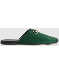 Gucci - Mule With Horsebit, Suede - Lyst