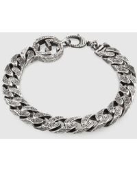 Gucci - Interlocking Chain Bracelet - Lyst