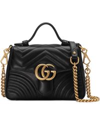 Gucci - Mini GG Marmont Top-handle Bag - Lyst