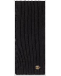 Gucci - Schal Aus Wolle Und Kaschmir Mit Doppel G - Lyst