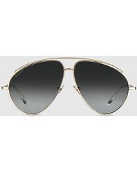Gucci - Aviator Frame Sunglasses - Lyst