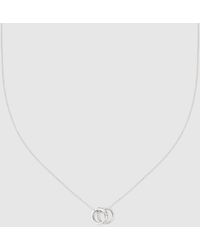 Gucci - Icon 18K Diamond Gg Chain Necklace - Lyst
