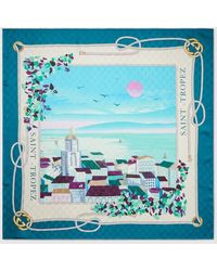 Gucci - Printed 'Saint-Tropez' Silk Carré - Lyst