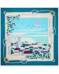 Gucci - Printed 'Saint-Tropez' Silk Carré - Lyst