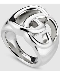 Gucci - Gg Marmont Cut-Out Wide Ring - Lyst