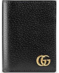Gucci - GG Marmont Leather Card Case - Lyst