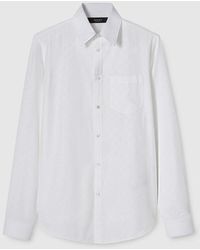 Gucci - Camisa De Popelina De Algodón Con Gg, Talla 14 - Lyst