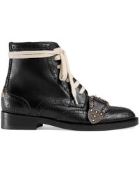 Gucci Black Queercore Brogue Boots
