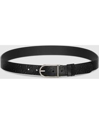 Gucci - Reversible Belt With Rounded Buckle, Size 100 - Lyst