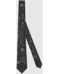 Gucci - Printed Silk Tie - Lyst